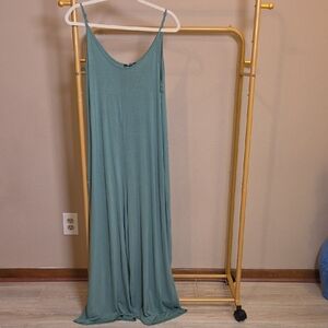 Rolypoly  | Sage Green Stretchy Jumpsuit with Adjustable Straps